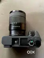 Sony a6500 with lens 18-135 mm zoom lens