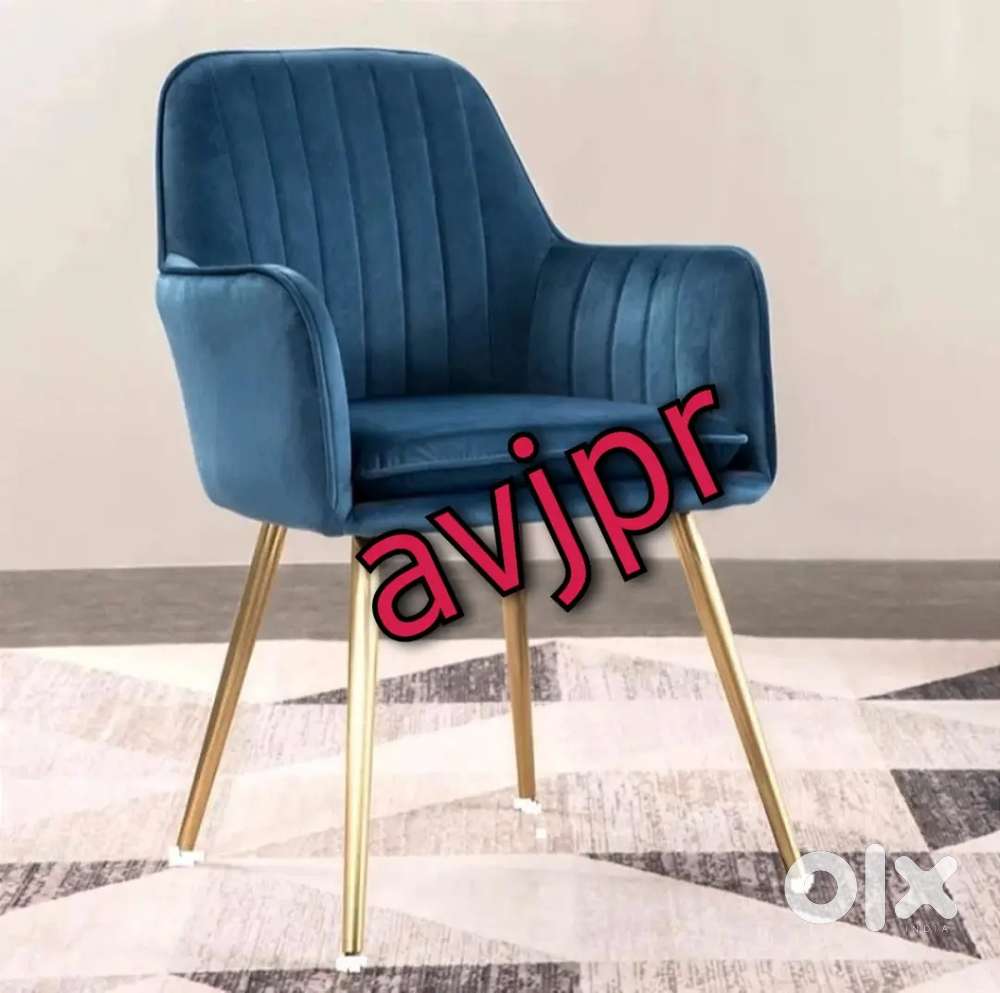 New golden frame with full cushion cover chair cafe chair restaurant
