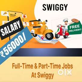 FREE JOINING 100 Delivery boys SWIGGY Food Delivery jobs