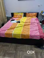 Bed with mattress