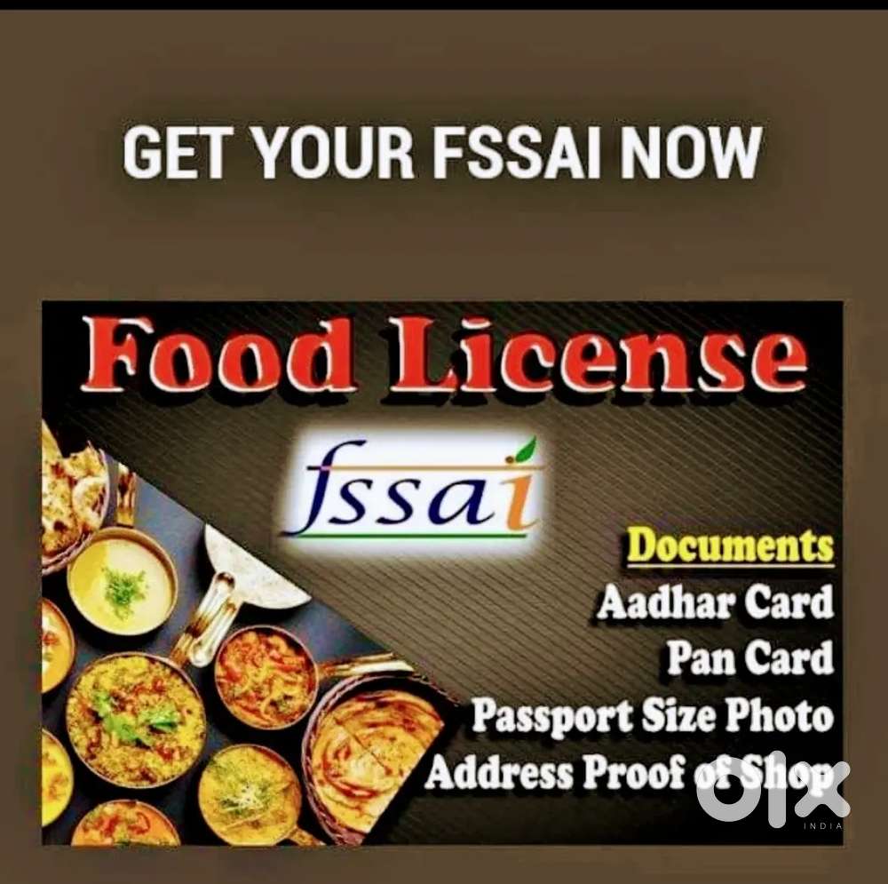 CONTACT FOR FOOD LICENSE OF ALL INDIA.. Fssai Certificate.