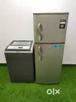 Lg double door refrigerator & Whirlpool machine with warranty.#_