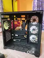 Gaming PC Cabinet  4 ARGB Fans, Glass Panel, USB 3.0 & mouse pad free