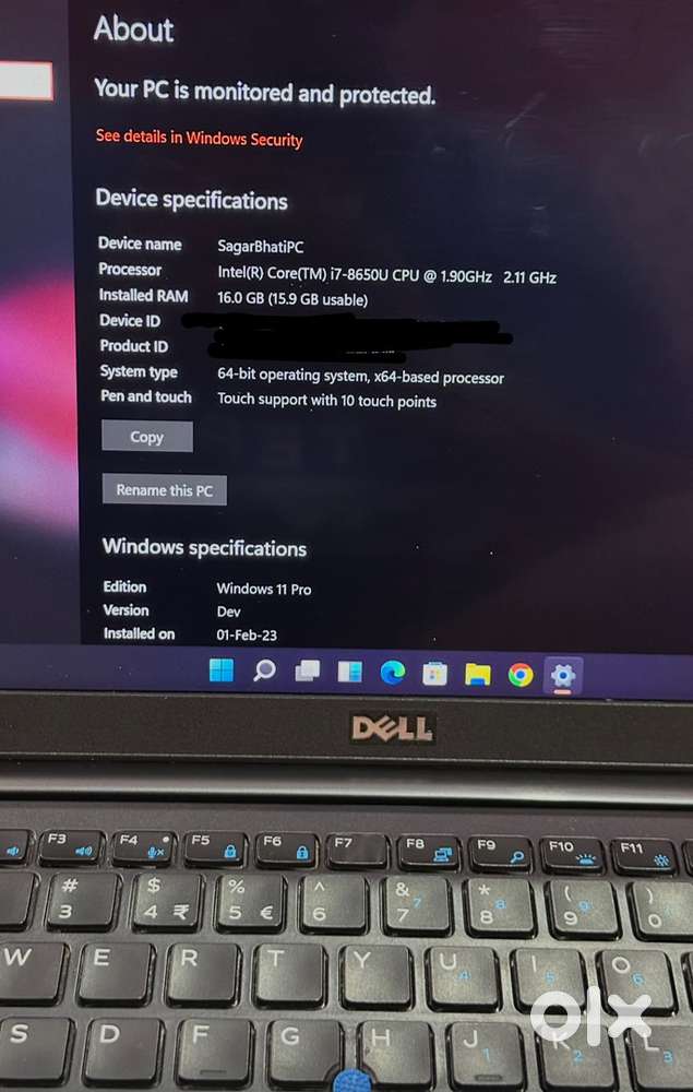 Dell Latitude 7490 i7 intel