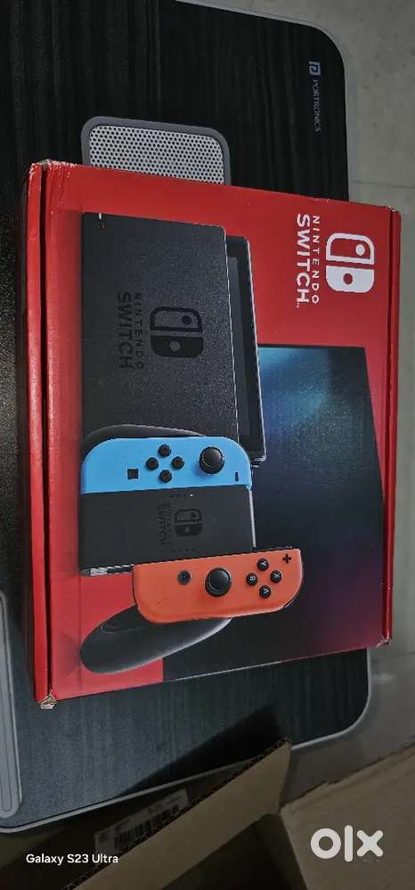 Nintendo switch console and accessories
