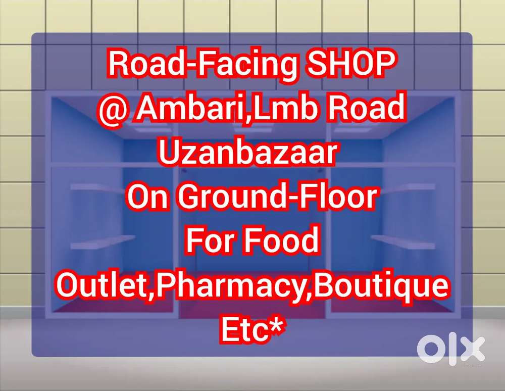 Semi-Furnished Space for Shop or Cafe For Rent @Lmb Road Ground Floor