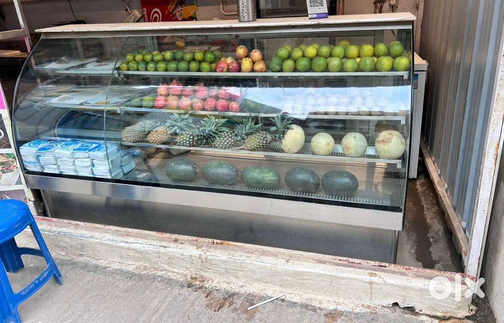 fruit showcase with freezer /under  whome white light