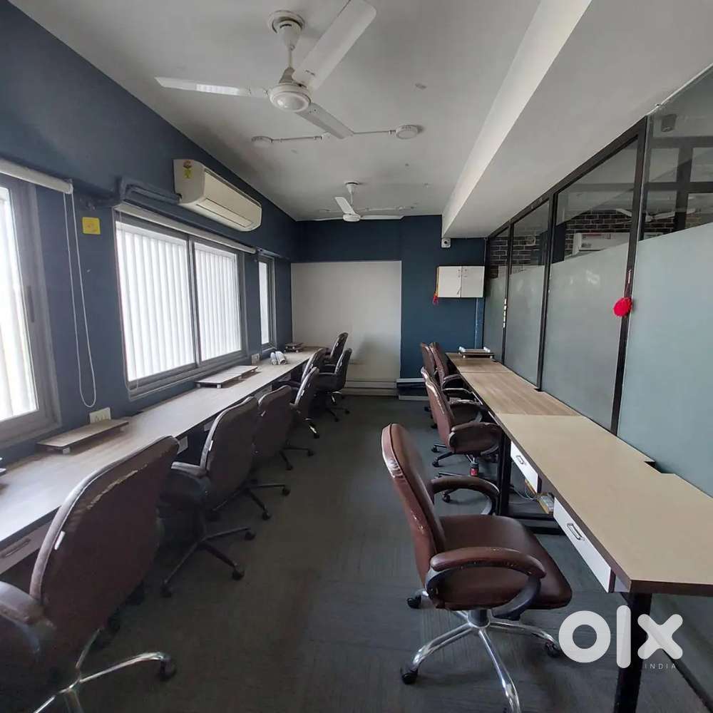 Office on rent fully furnished 1 cabin 20 seats at ashram road