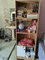 book shelf, dinning table, Havells cooler