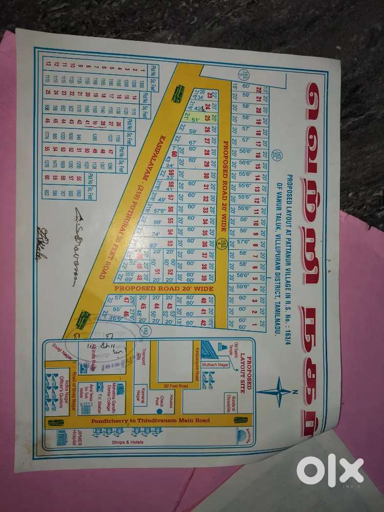 Plot sale near jipmer hospital, patannur