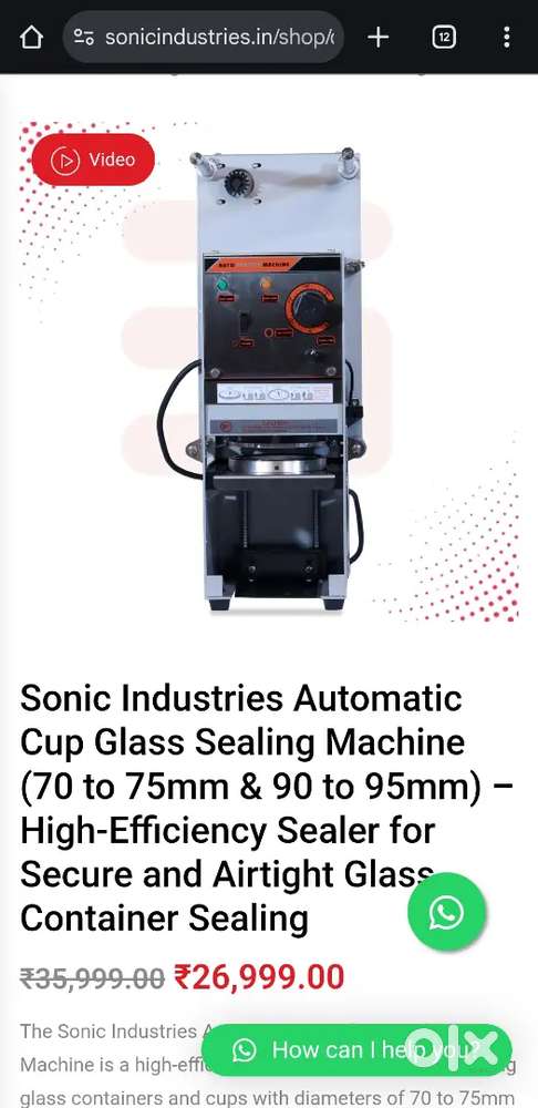 Seal packer machine (2 nos)