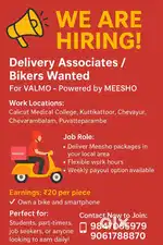 Delivery of meesho products
