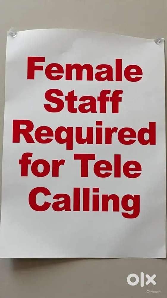 We are hiring female staff for telecalling work.