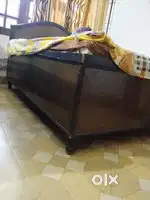 Diwan bed 6x 4 feet with mattress (tear)