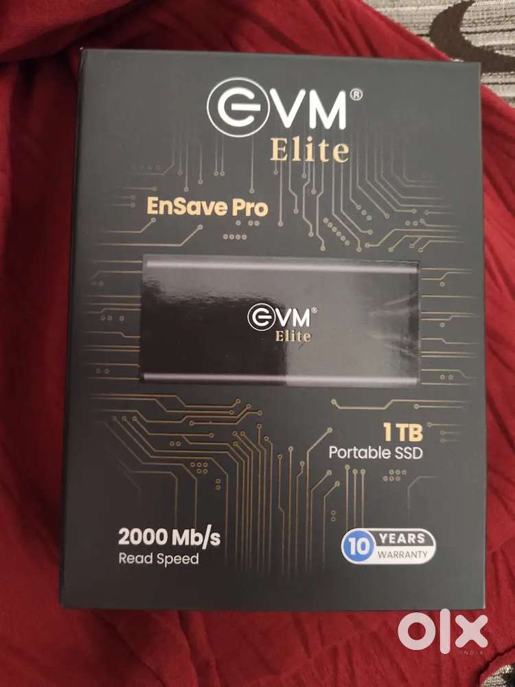 Wanted to sell box pack 1TB EVM elite Ensave pro portable USB SSD,