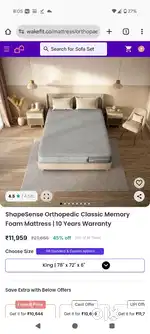 ShapeSense Orthopedic Classic Memory Foam Mattress