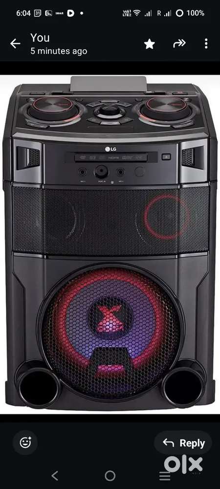 LG XBoom OM7550D Home Audio System
