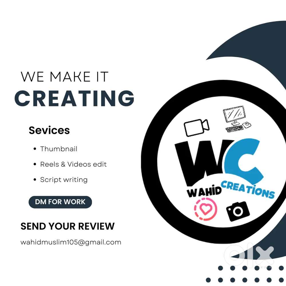 Video editing, thumbnail maker,logo designer,