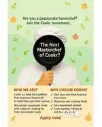 Cookr app kitchen and cook needed