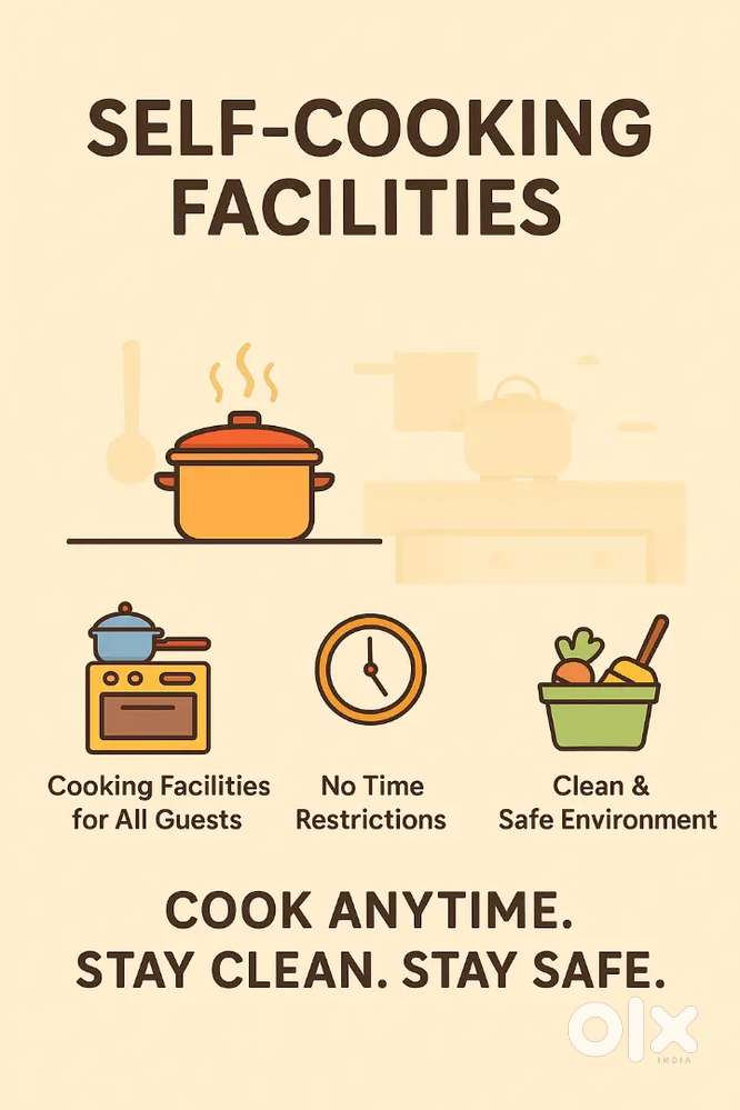 Ladies stay and self cooking full facilities 3000 in Trivandrum