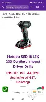 Metabo cordless Impact Drill