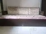Wooden sofa cum Bed Home made