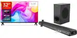 Zebronics DolbyDigital soundbar and TCL iffalcon 32 inch android tv