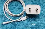 Iphone 20W original charger with original lighting cable