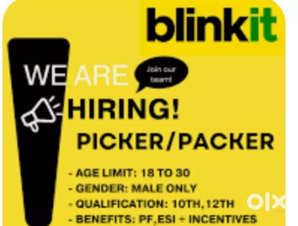 Wanted Pickers Packers at Vijaywada Tadapalli