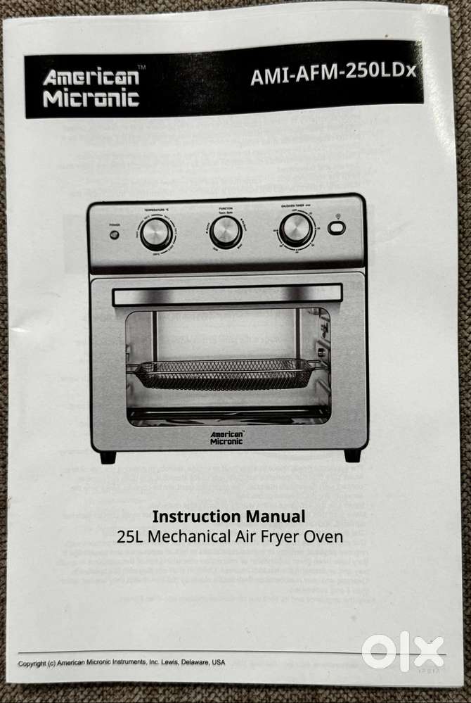 Air Fryer cum oven