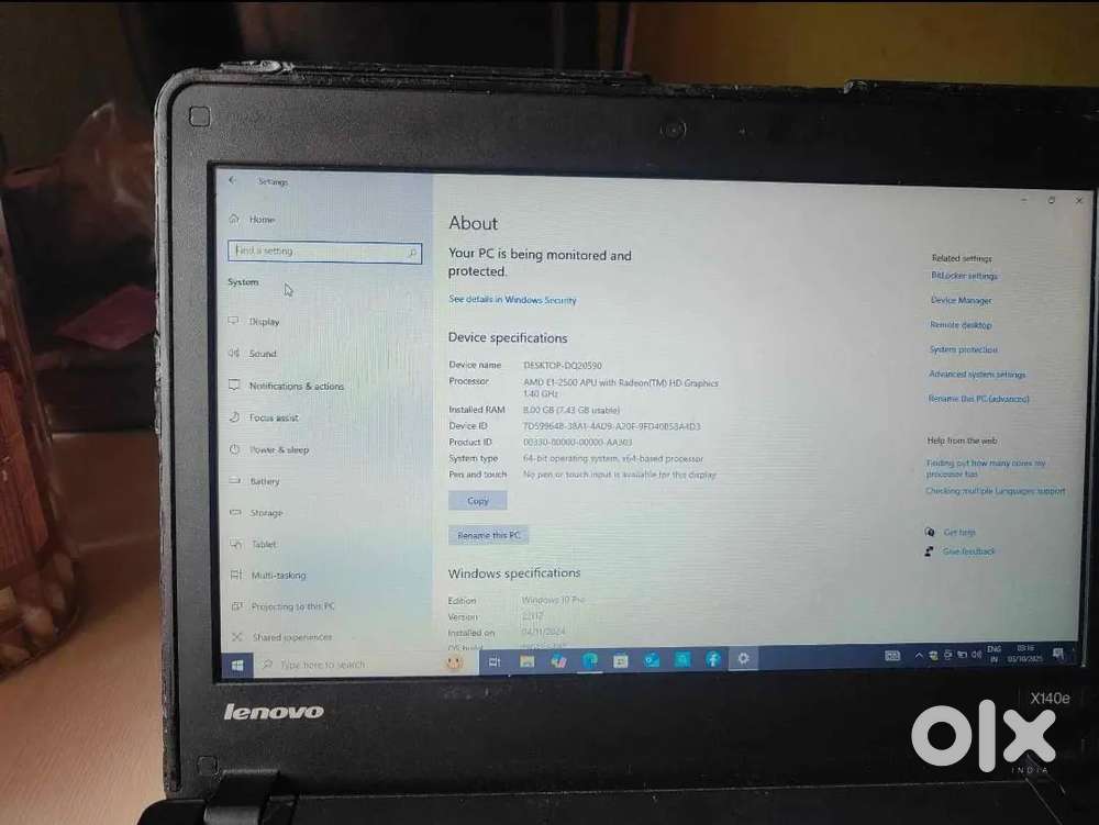 Lenovo laptop good condition