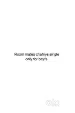 Room mates chahiye only for boys Niharika