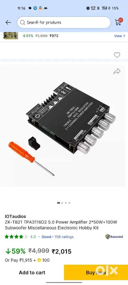 zk tb21 amplifier3116 icbest high quality audio