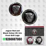 Jaguar Red and Black Colour XF, XJL Front Grill Logo