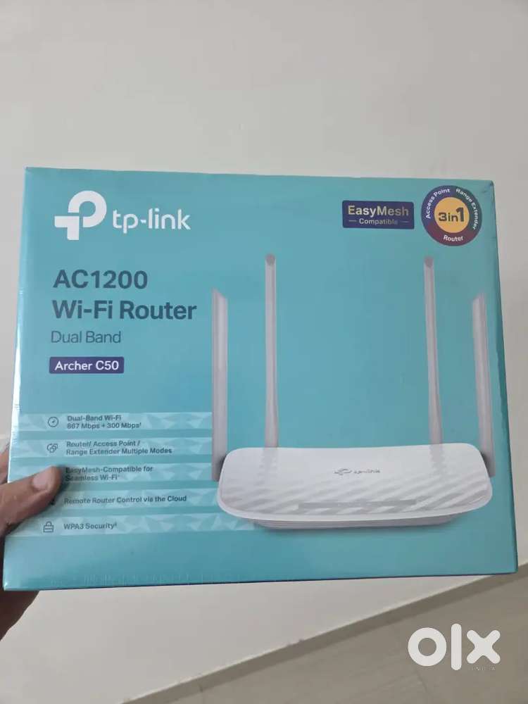 TP-Link Archer C50 AC1200 Dual Band Wireless Cable Router With invoice