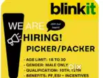 Wanted picker and packers at Kurnool _ bhagyyanagar