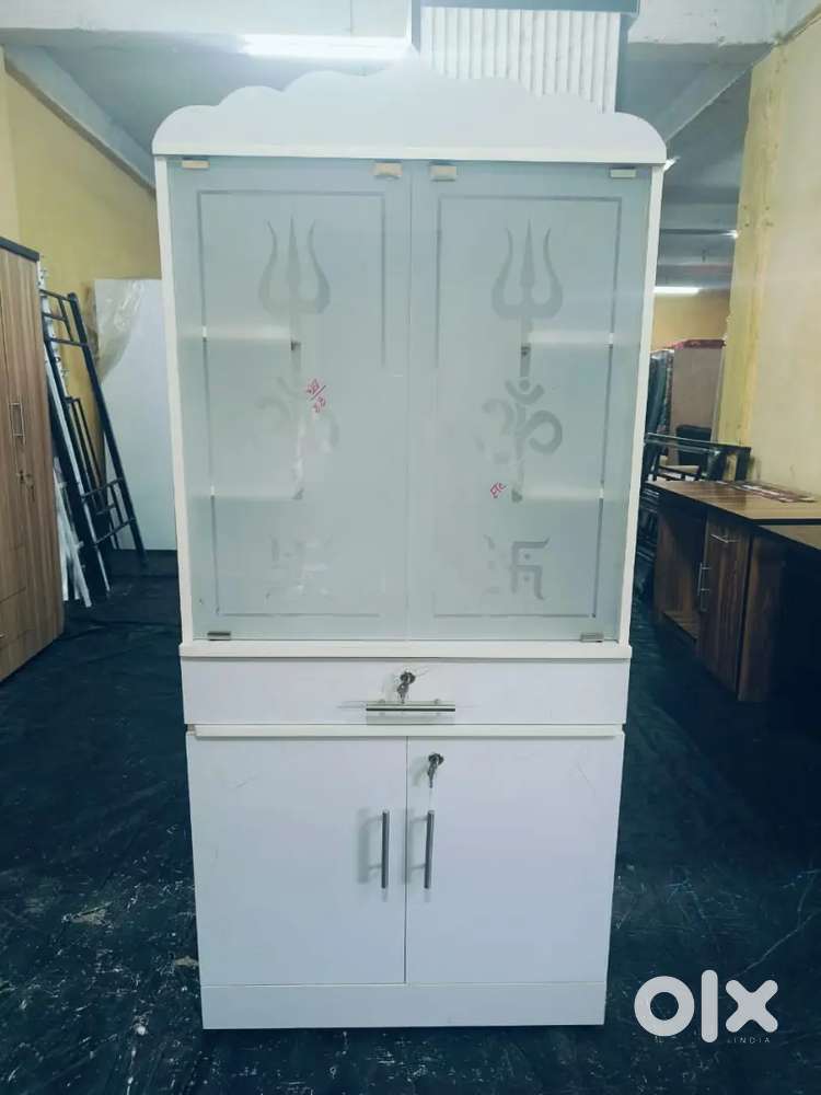New Engineering Wooden Mandir Big Size With Drawer EMI COD