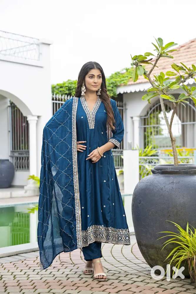 Kurti with bottom wear and dupatta set (3pice kurati set