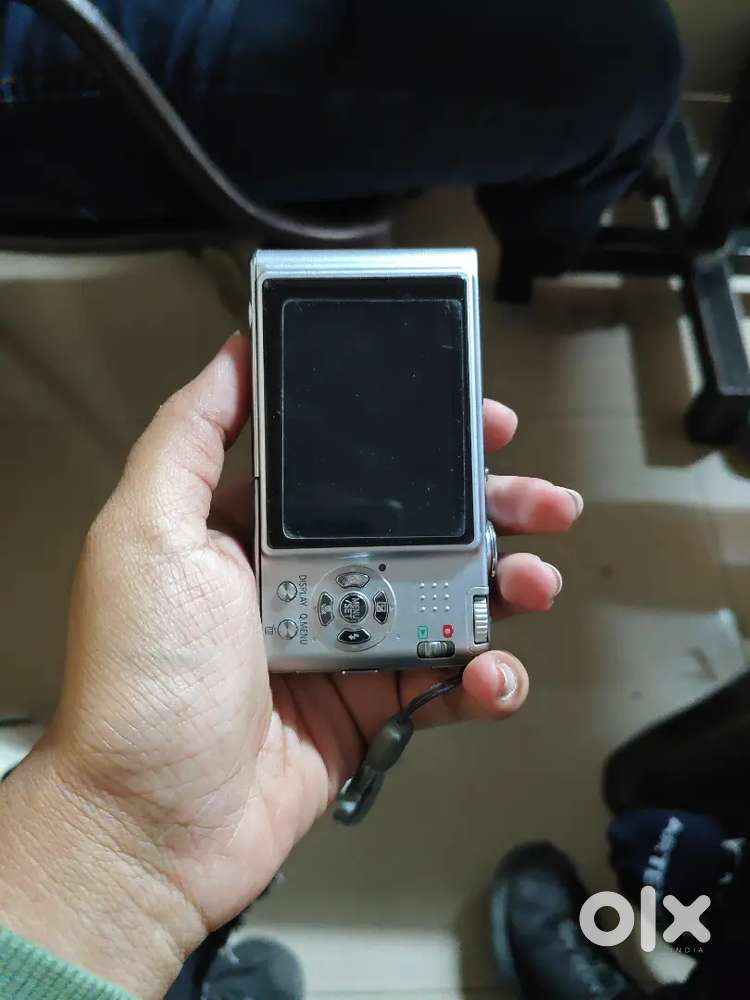 Panasonic old camera silver body.