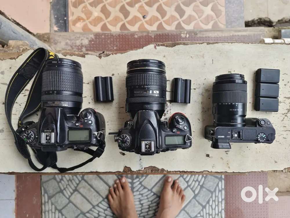 Sony a6400 Camera, Nikon D750, Nikon D7200