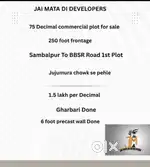 75  Decimal Commercial plot for sale