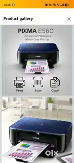 Canon E560 Wireless Ink Colour Printer with Auto-Duplex Printing