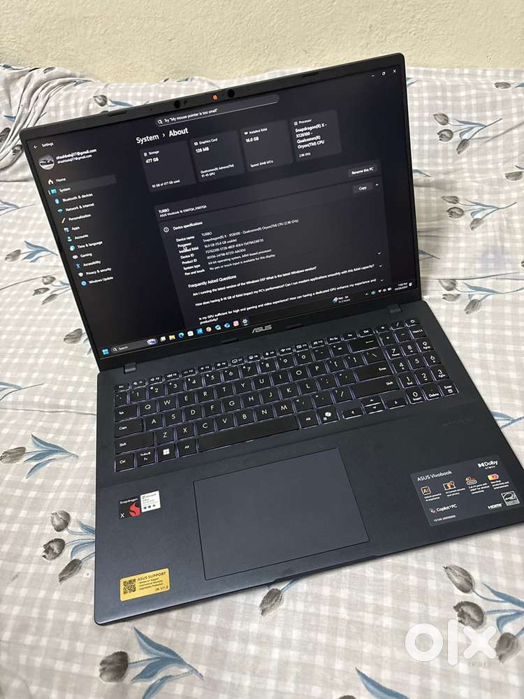 Asus vivobook snapdragon processor