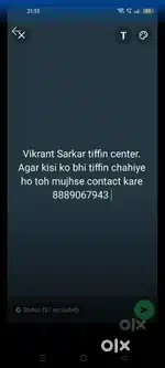 Vikrant Sarkar tiffin center