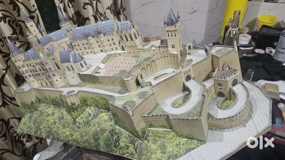 Hohenzollern castle - germany . 1-1 paper replica