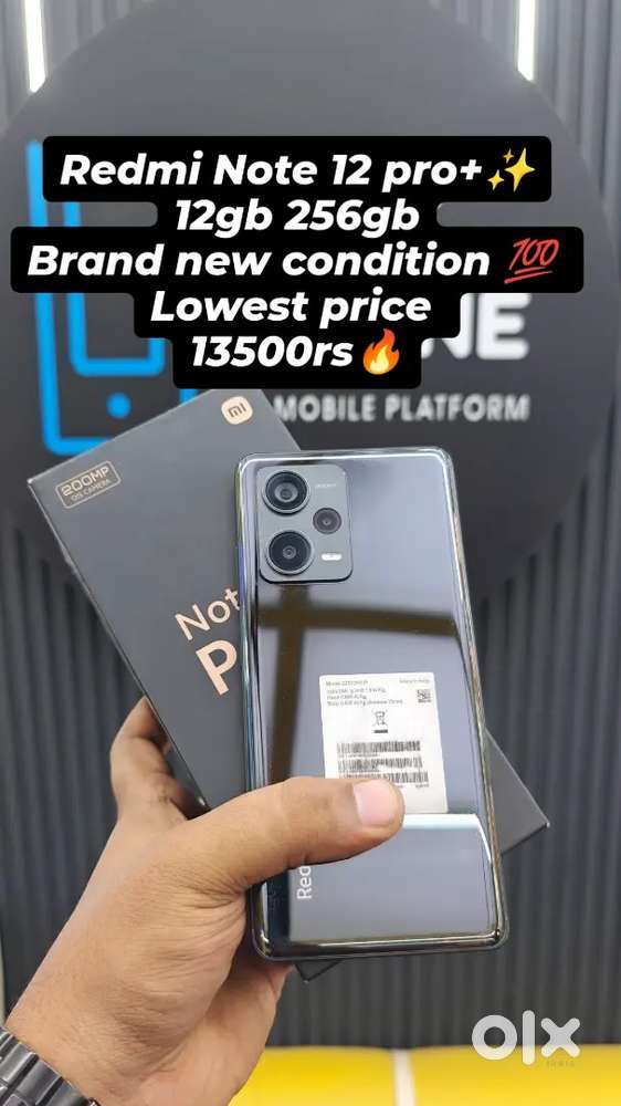Redmi note 12 pro+ 12gb 256gb with box lowest price at safezone