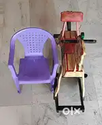 Channapatna Wood Rocking Horse & Kid's Chair