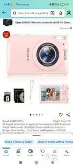 4K hd camera Box Pack!! Not even use single time