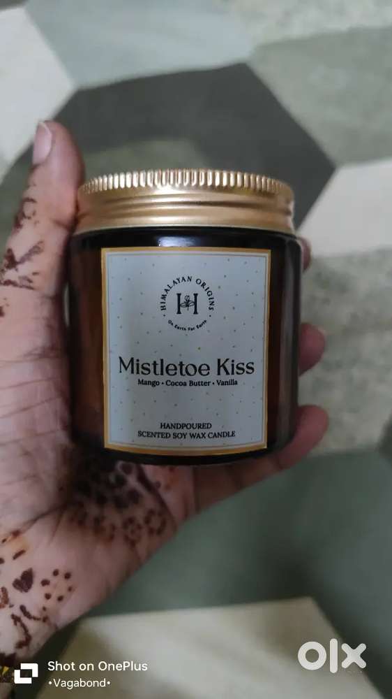 Organic scented candle