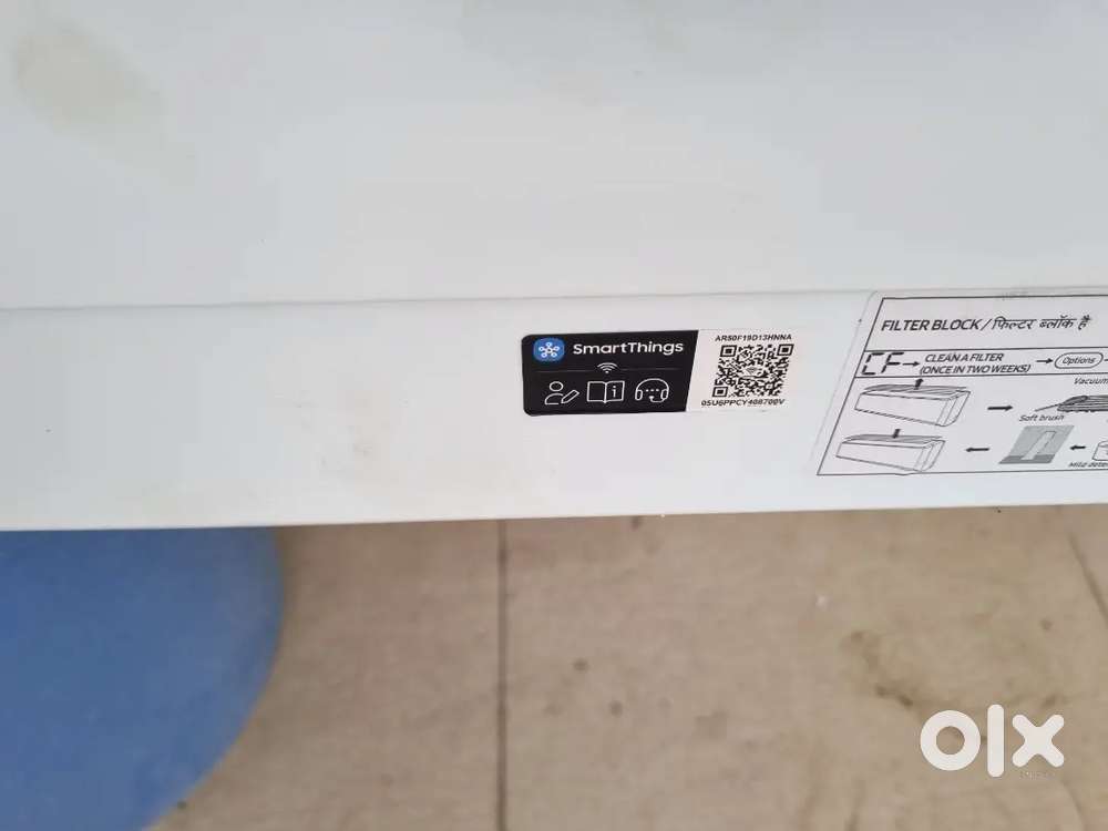 Samsung ac 1.5 ton (5300watt cooling capacity) 3-star. Wi-Fi.